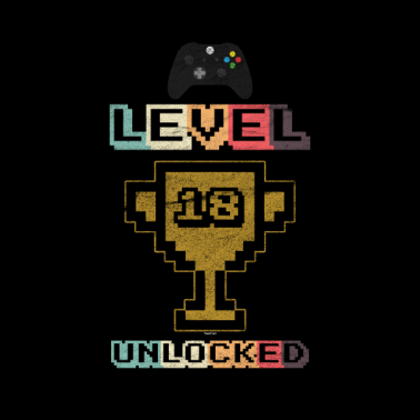 Motiv Geschenk zum 18. Geburtstagsgeschenk Level 18 freigeschaltet