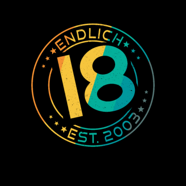 Motiv Endlich 18 est. 2003 18. Geburtstag