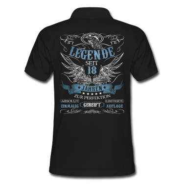 Geschenk zum 18 Poloshirt - Geschenk zum 18. Geburtstag Jahrgang 18er 18 Jahre