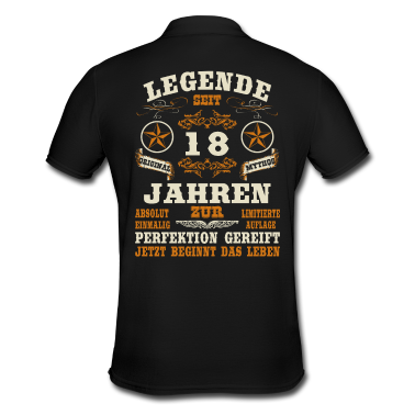 Geschenk zum 18 Poloshirt - Geschenk zum 18. Geburtstag Jahrgang 18er 18 Jahre