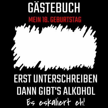 Motiv Gästebuch 18. Geburtstag Gästeliste 18 Jahre Shirt
