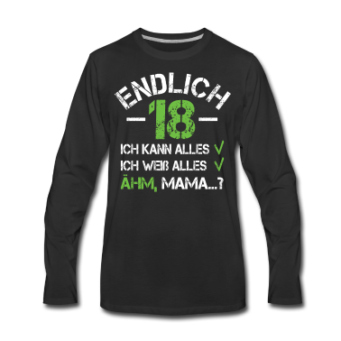 Geschenk zum 18 Langarmshirt - 18 Geburtstag