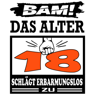 Motiv Geburtstag Das Alter schlägt zu Jahre Years 18