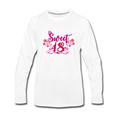 Geschenk zum 18 Langarmshirt - süße 18, 18. Geburtstag