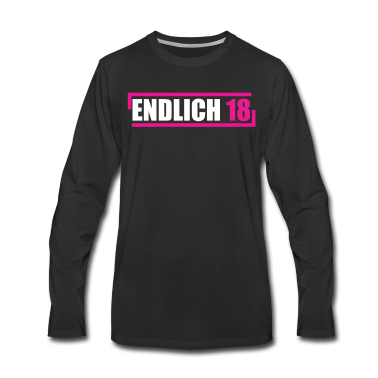 Geschenk zum 18 Langarmshirt - Endlich 18