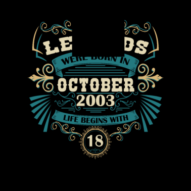 Motiv 18. Geburtstag für Männer und Frauen Oktober 2003