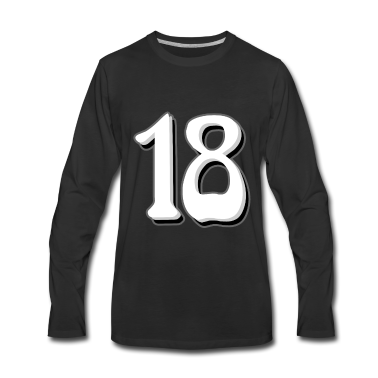 Geschenk zum 18 Langarmshirt - 18 zum 18. Geburtstag Geschenk