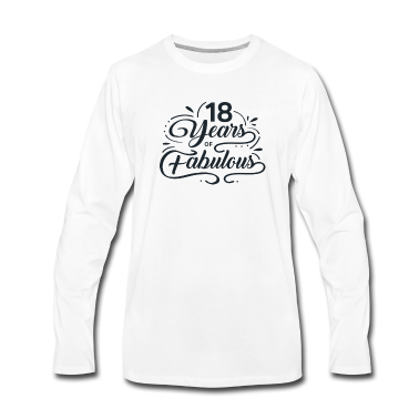 Geschenk zum 18 Langarmshirt - 18 fabelhafte Jahre - 18. Geburtstag
