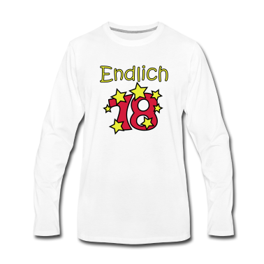 Geschenk zum 18 Langarmshirt - Endlich 18