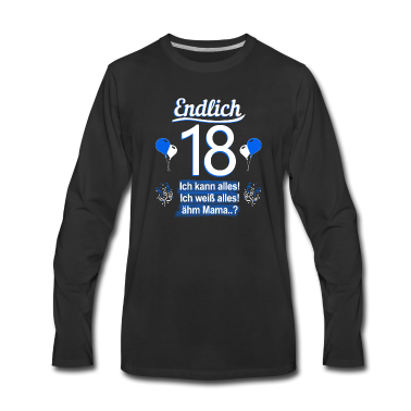 Geschenk zum 18 Langarmshirt - 18 Geburtstag