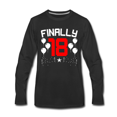 Geschenk zum 18 Langarmshirt - 18 18. Geburtstag Geschenk Geschenkidee