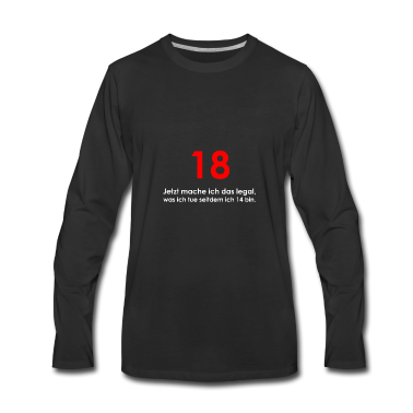 Geschenk zum 18 Langarmshirt - 18. Geburtstag