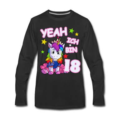 Geschenk zum 18 Langarmshirt - 18. Geburtstag Einhorn Geburtstagsgeschenk 18
