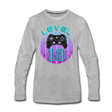 Geschenk zum 18 Langarmshirt - 18. Geburtstag - Geschenk zum 18 Geburtstag