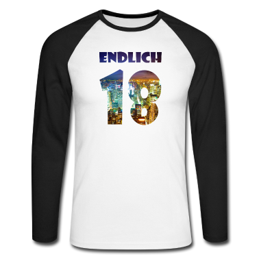 Geschenk zum 18 Langarmshirt - endlich 18