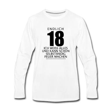 Geschenk zum 18 Langarmshirt - 18 Jahre