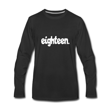 Geschenk zum 18 Langarmshirt - eighteen 18. geburtstag