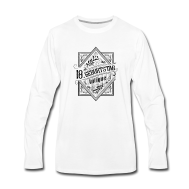 Geschenk zum 18 Langarmshirt - 18 Geburtstag antique 18 Jahre Antik