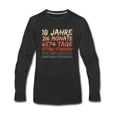 Geschenk zum 18 Langarmshirt - 18. Geburtstag - 18 Jahre