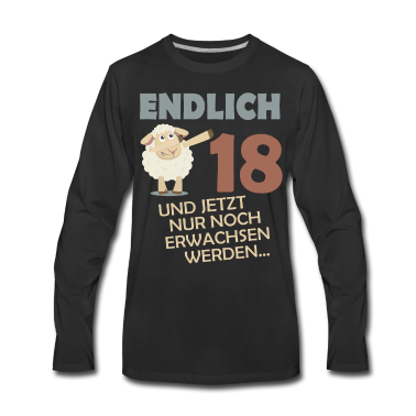 Geschenk zum 18 Langarmshirt - Endlich 18 dabbing Schaf 18. Geburtstag