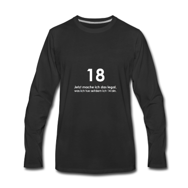 Geschenk zum 18 Langarmshirt - 18. Geburtstag