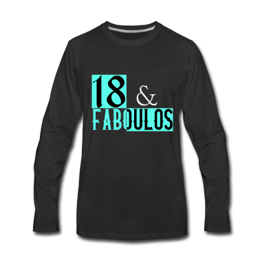 Geschenk zum 18 Langarmshirt - 18 & Faboulos