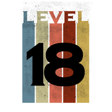 Motiv Level 18, Shirt zum 18. Geburtstag