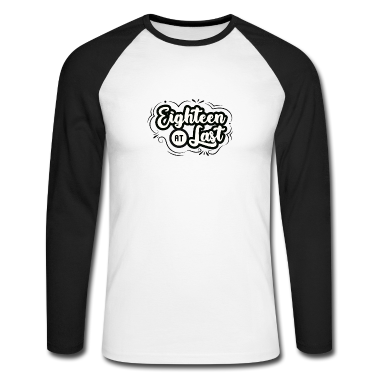 Geschenk zum 18 Langarmshirt - Endlich 18 - 18. Geburtstag