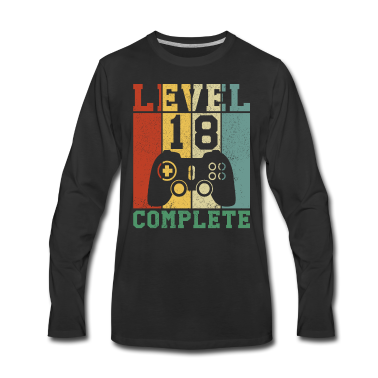 Geschenk zum 18 Langarmshirt - 18 Geburtstag Level 18 complete