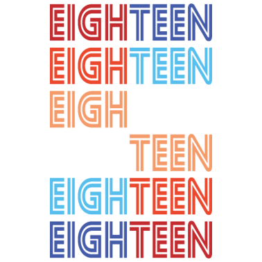 Motiv 18. Geburtstag Lustiges Geburtstagsshirt 18 Jahre