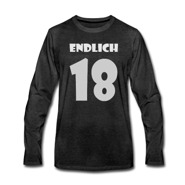 Geschenk zum 18 Langarmshirt - endlich 18