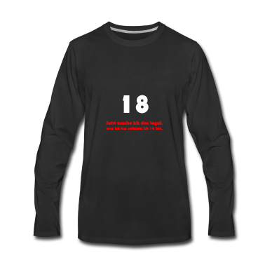 Geschenk zum 18 Langarmshirt - 18. Geburtstag