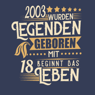 Motiv 18 Geburtstag Das Leben beginnt mit 18