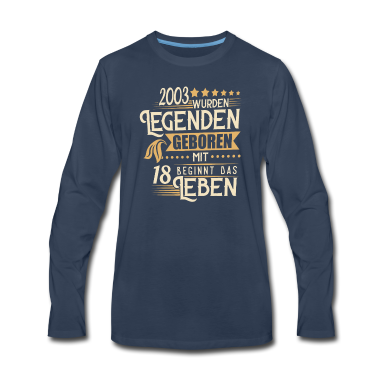 Geschenk zum 18 Langarmshirt - 18 Geburtstag Das Leben beginnt mit 18