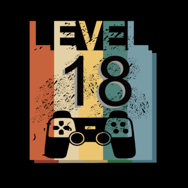 Motiv Level 18, Vintage Shirt zum 18. Geburtstag
