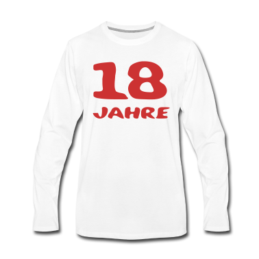 Geschenk zum 18 Langarmshirt - 18 jahre