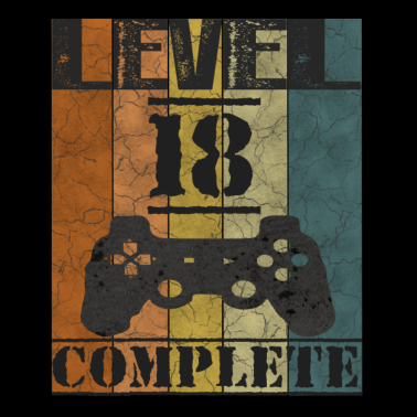 Motiv LEVEL 18 Complete 18. Geburtstag 18 Jahre Vintage