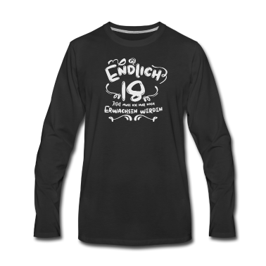Geschenk zum 18 Langarmshirt - Endlich 18