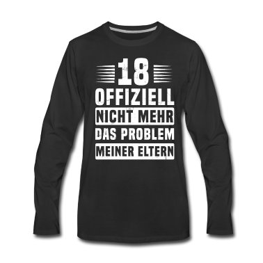 Geschenk zum 18 Langarmshirt - 18. Geburtstag Design für einen 18-Jährigen