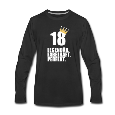 Geschenk zum 18 Langarmshirt - 18. Geburtstag Geschenk
