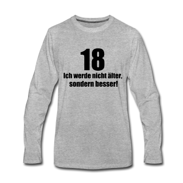 Geschenk zum 18 Langarmshirt - 18. Geburtstag Geschenk