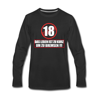 Geschenk zum 18 Langarmshirt - 18. Geburtstag Geschenk