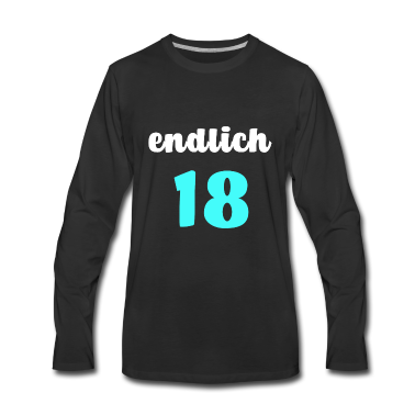 Geschenk zum 18 Langarmshirt - Endlich 18