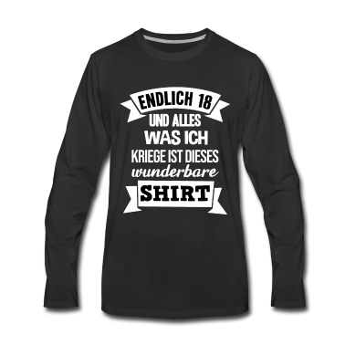 Geschenk zum 18 Langarmshirt - Endlich 18 18. Dieses wunderbare Shirt Geburtstag