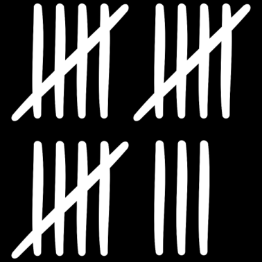 Motiv Strichliste 18 Jahre alt 18. Geburtstag