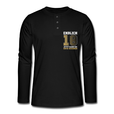 Geschenk zum 18 Langarmshirt - Endlich 18 Geburtstag 18 Jahre Geschenk