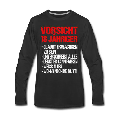 Geschenk zum 18 Langarmshirt - 18 Jahre 18 Geburtstag Geschenk