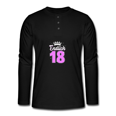 Geschenk zum 18 Langarmshirt - Endlich 18