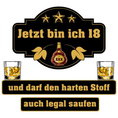 Motiv 18. Geburtstag Geburtstagsgeschenk 18 Jahre alt