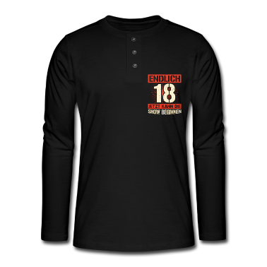 Geschenk zum 18 Langarmshirt - Endlich 18 Geburtstag Geschenk 18 Jahre